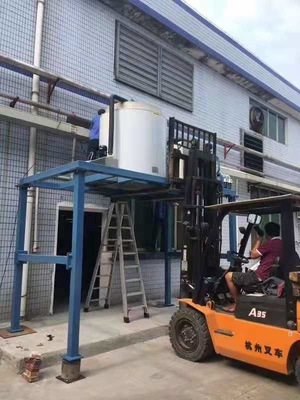 해산물 냉각기를 위한 70 kw 10 톤 눈송이 얼음 생성 장치 기계