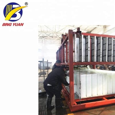 R404A 2.7KW 10000KG 괴빙 제조사 기계, 10 톤 얼음 덩어리 성형기