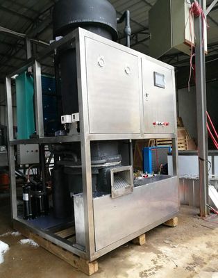 탄소강 1.5T 28 밀리미터 SS304 물은 얼음 생성 장치를 냉각시켰습니다