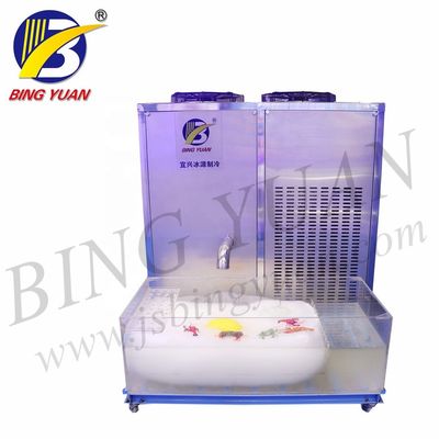 공기 냉각법 해산물 380V 124.3KW 3T 슬러리 제빙기